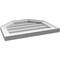 Ekena Millwork Octagonal Top Surface Mount PVC Gable Vent w/ 2"W x 1-1/2"P Brickmould Frame, 20"W x 16"H GVPOT20X1602SN - alternate 5